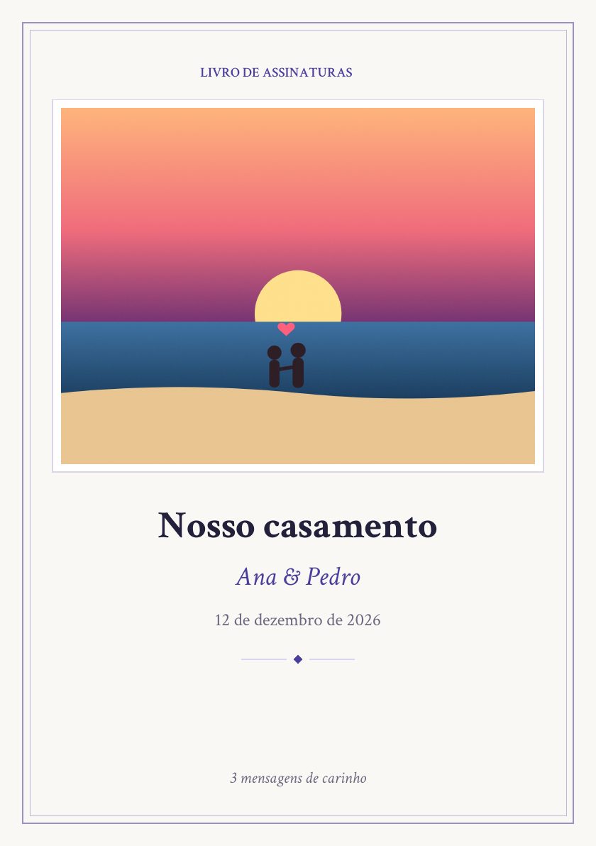 Assim fica o seu livro
