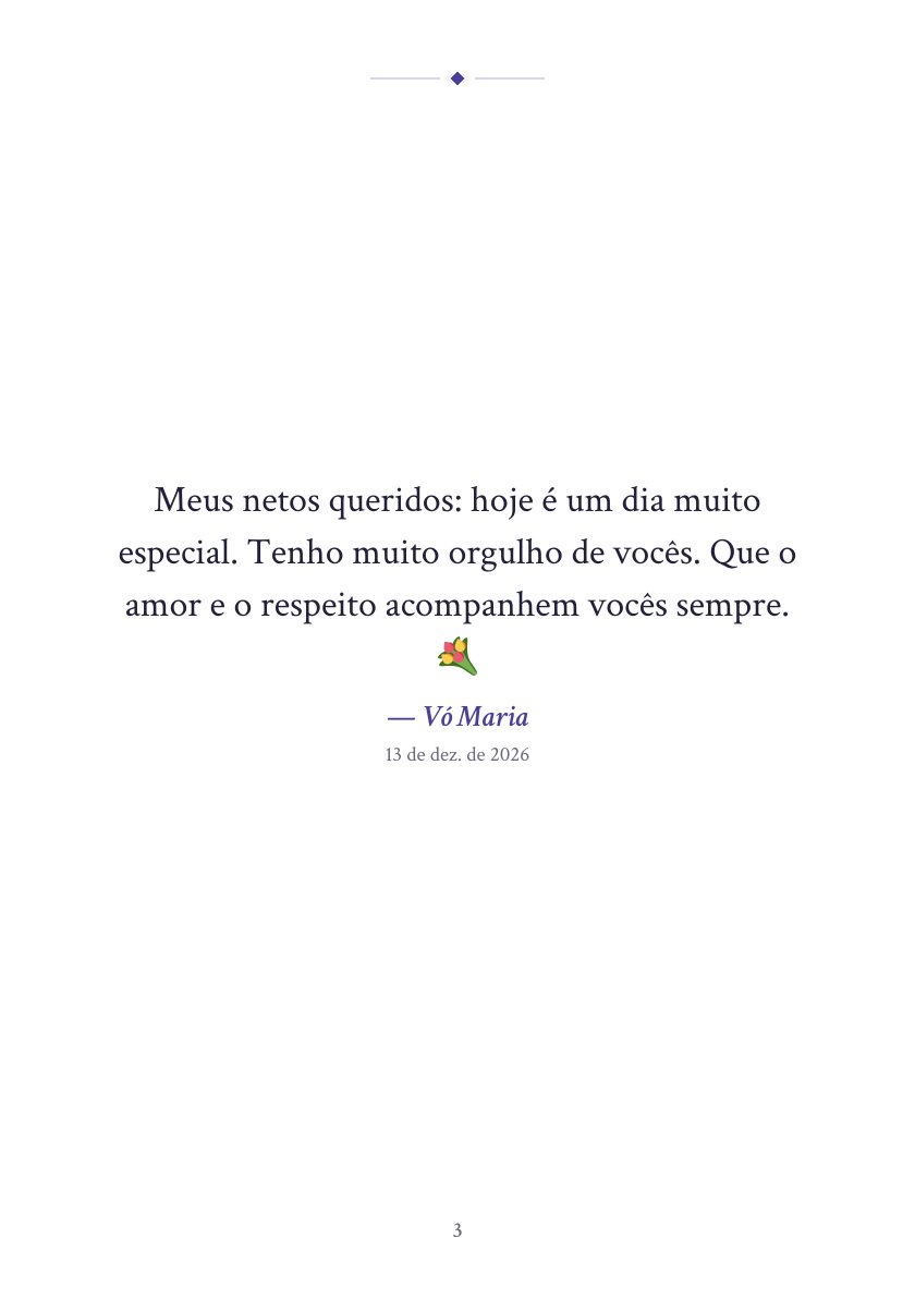 Assim fica o seu livro 3
